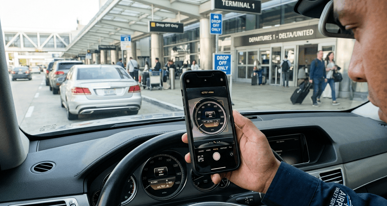 diferencias-parquing-valet-vs-shuttle Comparativa gráfica entre el servicio de aparcacoches valet frente al parking con autobús lanzadera en el aeropuerto.